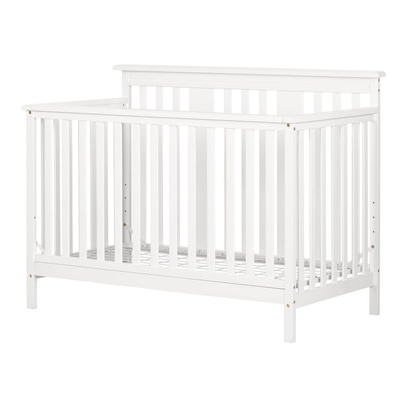 Cotton Candy Baby Crib 4 Heights with Toddler Rail - Pure White - South Shore, 1 of 11