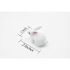 Collectible Wildlife Gifts | Rabbit, White Bunny, Hare, Plastic Animal, Design, Realistic Figure,  Model, Toy,  Gift,  2 Inches. CWG238 B306 - 2 of 4