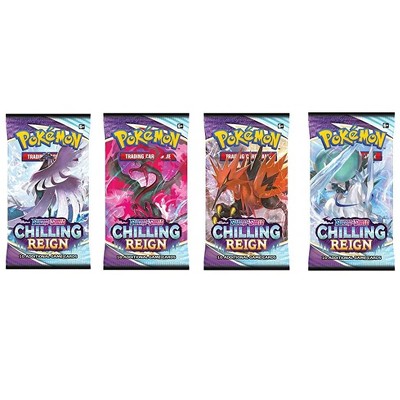 Pokemon TCG Sword & Shield 6 Chilling Reign Booster Packs (4 Packs)