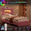 Twin Size Bed Frame - 2-Tier Storage Headboard, Upholstered Platform Bed with Charging Station & Drawer, Beige (For Kids/Boys/Girls) - 3 of 4
