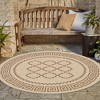 Unique Loom    Outdoor Trellis Stars Area Rug - 3 of 4