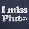 Womens I Miss Pluto T Shirt Funny Solar System Science Planets Graphic Novelty Tee - Crazy Dog Women's T Shirt - 2 of 4