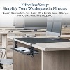 Uncaged Ergonomics® KT4 Clamp-on Under-Desk Slide-Out Ergonomic Keyboard Tray, Black - 3 of 4