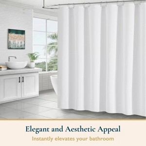 LunaLulinlk Fabric Shower Curtain with Hooks - 1 of 4