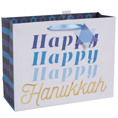 Large Vogue Happy Hanukkah Gift Bag