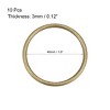 Unique Bargains Zinc Alloy Craft DIY Accessories Hardware Bag Belt O-Ring Buckles 10 Pcs - 2 of 3