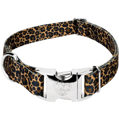 Black & Gold Paisley Designer Dog Collar and Leash Set 