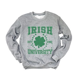 Simply Sage Market Women's Graphic Sweatshirt  Irish University Clover - 1 of 4