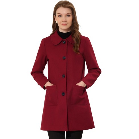 Dark red 2024 winter coat