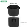 Unique Bargains Thickened Fabric Durable Handles Multipurpose Good Drainage Plant Grow Bags 5 Pcs - 3 of 4