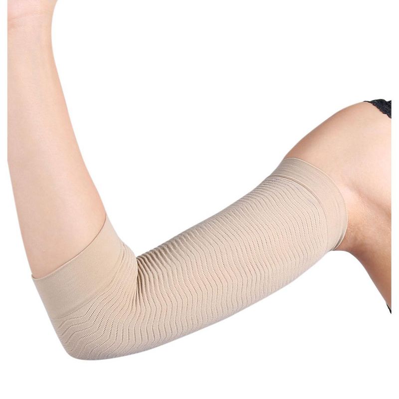 Unique Bargains Stretchy One Size Arm Shaper Wrap Sleeves Pair for Women, 4 of 8
