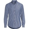 Lands' End Men's Long Sleeve Chambray Shirt - 3 of 4