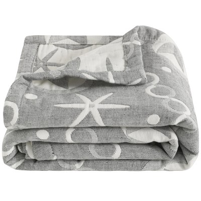 3 Layer Muslin Cotton Toddler Blanket, Super Soft and Warm Crib Blanket - NTBAY