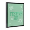 Stupell Industries Funny Festive AF Phrase Black Floater Framed Canvas Wall Art - 3 of 4