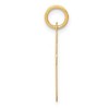 Black Bow Jewelry 14k Yellow Gold Madison Collection LG Classic Script Initial I Pendant - 2 of 4