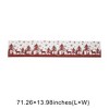 Unique Bargains Christmas Table Runner Polyester Red White Black 71x14 Inch 1 Pc - 3 of 4