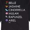 Boys' - Disney - Princess List Icons Long Sleeve Graphic T-Shirt - 2 of 4