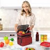 OPUX Insulated Lunch Box Men Women, Large Soft Cooler Bag Work School Picnic, Leakproof Tote Shoulder Strap Kid Adult - 3 of 4