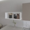 GlasFlength Decorative Storage Cabinets Accent Storage Cabinet Open shelve Wall Cabinet Wall Storage Shelf for Room, White, 12.5"*30"*11.9" - 2 of 4
