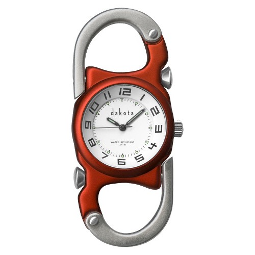 Men's Dakota Double Clip Watch - Orange, Size: Small