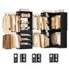 Aheaplus Closet Organizer System with 6 Hanging Rods and Drawers, Freestanding Closet System with Shelves - 2 of 4