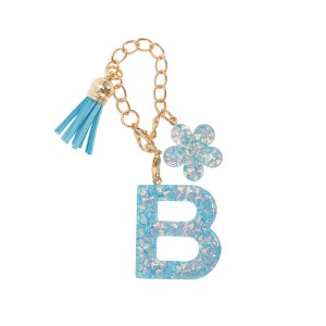 Unique Bargains Flower Heart Sequin Letter Water Cup Pendant Pink 1 Pc - 1 of 4
