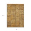 Peach Gray And Charcoal Patchwork Washable Indoor Outdoor Area Rug - 3 of 4