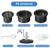 Unique Bargains Stainless Steel Brushed Rust-proof Wear-resistant Shower Drain Sink Set - 3 of 4