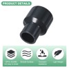 Unique Bargains Water Line Straight UPVC Reducer Pipe Fitting Reducing Coupling Connector Black - 2 of 4