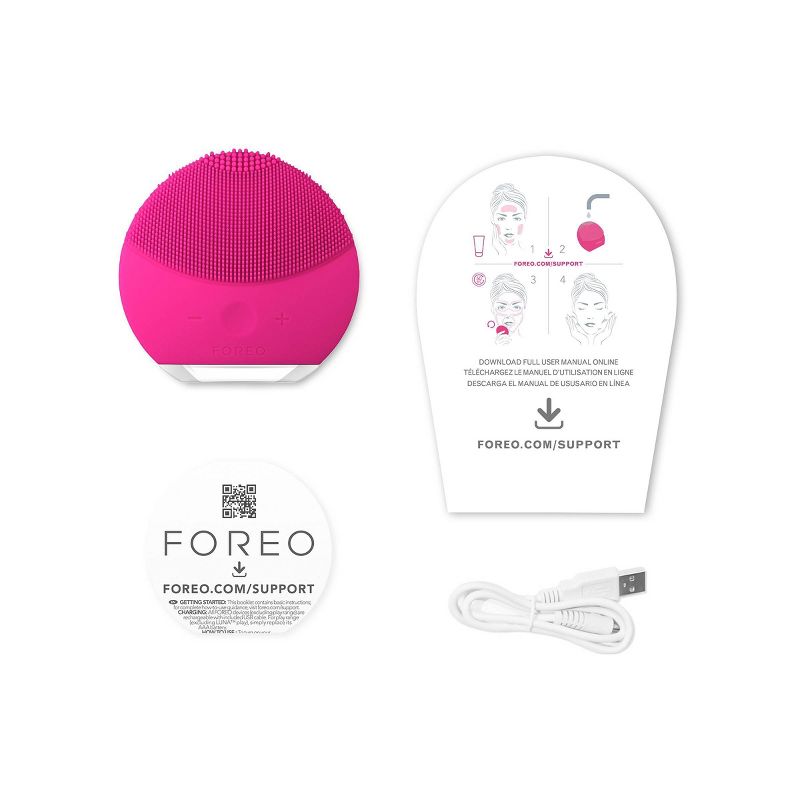 FOREO LUNA mini 2 Silicone Dual-Sided Facial Cleansing Brush, 4 of 7