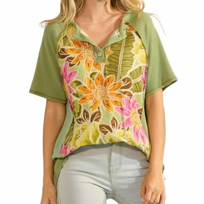 Women's Callie Floral Top - 7th Ray