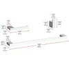 Elegant Lighting Sofia 3-Piece Bathroom Hardware Set in Chrome - 2 of 4