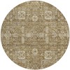 Brown Beige And Ivory Oriental Washable Indoor Outdoor Area Rug - 4 of 4