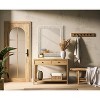 Elegant Lighting Rectangle Cornhusk Mirror 30x36 in Linen White - 2 of 4