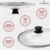 Cuisinel Glass Lids Set with Steam Vent - 6" + 8" + 10" + 12" Universal Replacement Covers, Compatible with Lodge Cast Iron Skillets, Oven Safe - 3 of 4