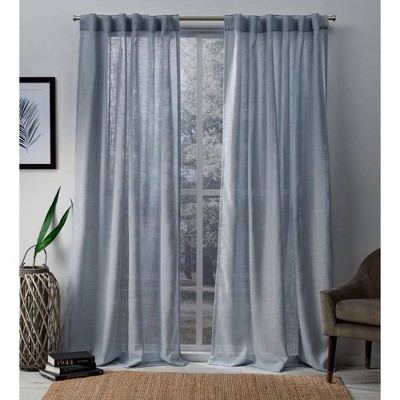 Light Blue Curtains Target, Blue Gray Curtains