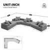Oversized 156" Boucle Foam-Filled Modular Sectional Sofa, 4-Piece Free Combination, No Assembly Required - 2 of 4