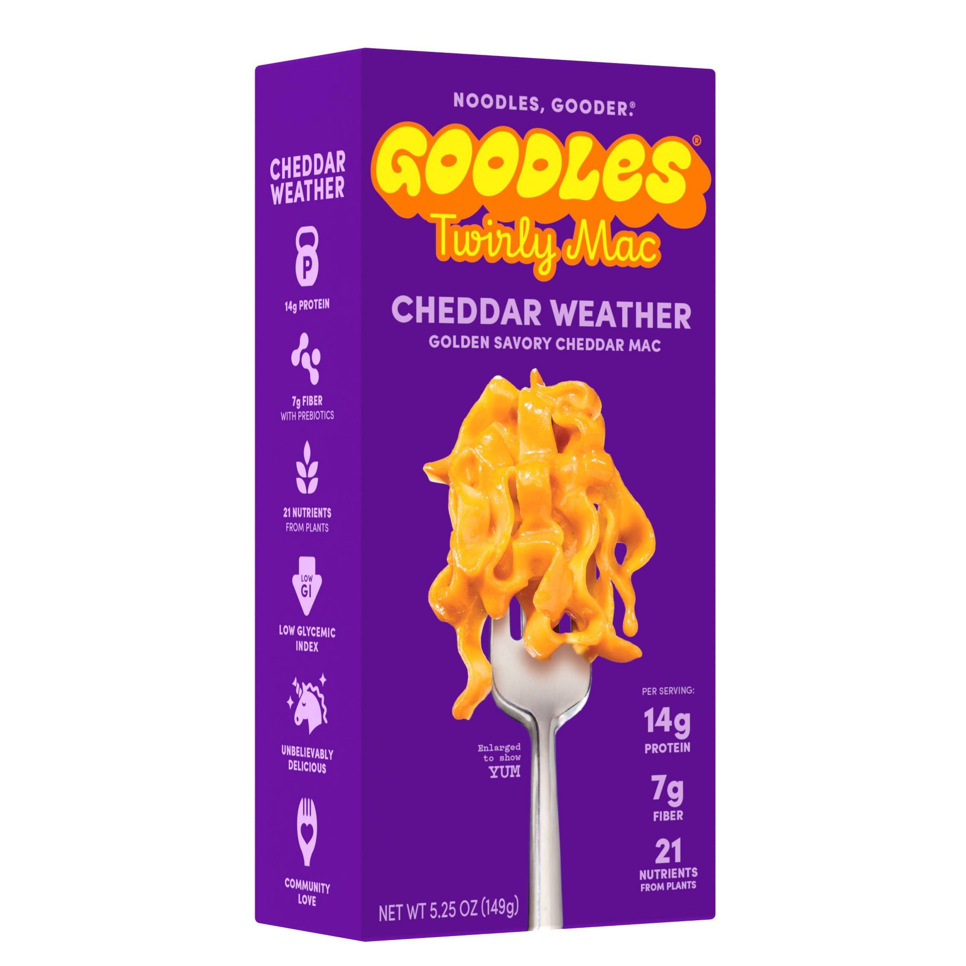 Goodles Cheddar Weather Twirly Noodles - 5.25oz