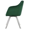 Coaster,Arika Velvet Upholstered Swivel Dining Arm Chair Green - 4 of 4