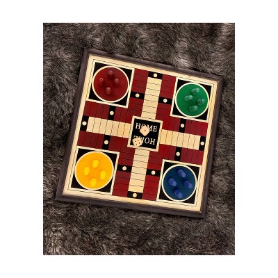 Classic 5-in-1 Wood Game Set with Felt-lined Storage