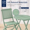 Best Choice Products 3-Piece Acacia Wood Bistro Set, Folding Patio Furniture w/ 2 Chairs, Table - 4 of 4