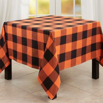 Saro Lifestyle Saro Lifestyle Dining Tablecloth With Buffalo Plaid Design
