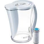 Brita 12-Cup Stream Filter As You Pour Water Pitcher with 1 Filter, Cascade – Ice