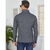 Clearlove Men's Polo Shirt Quarter Zip Up Casual Stretch Lightweight Mock Neck Knitwear - 4 of 4