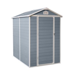 NicBex Utility Tool Storage Sheds House with Window and Air Vents for Backyard Garden,Patio,Gray - 1 of 4