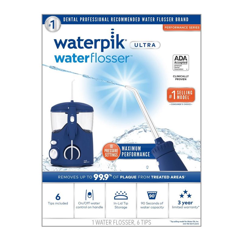 Waterpik Ultra Water Flosser Countertop Oral Irrigator For Teeth, 3 of 19