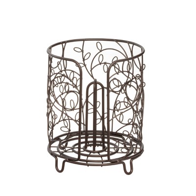 iDESIGN Twigz Steel Free Standing Paper Towel Holder Bronze: Hand Wash, 8" Height, 7.5" Width, Brown Kitchen Holder
