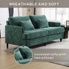 TiramisuBest Mid Century Modern chenille Fabric Loveseat sofa, Modular Sectional Sofa with Storage, Sideboard Buffet Style Design for Living - 3 of 4