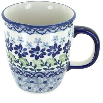 Blue Rose Polish Pottery Manufaktura Coffee Mug