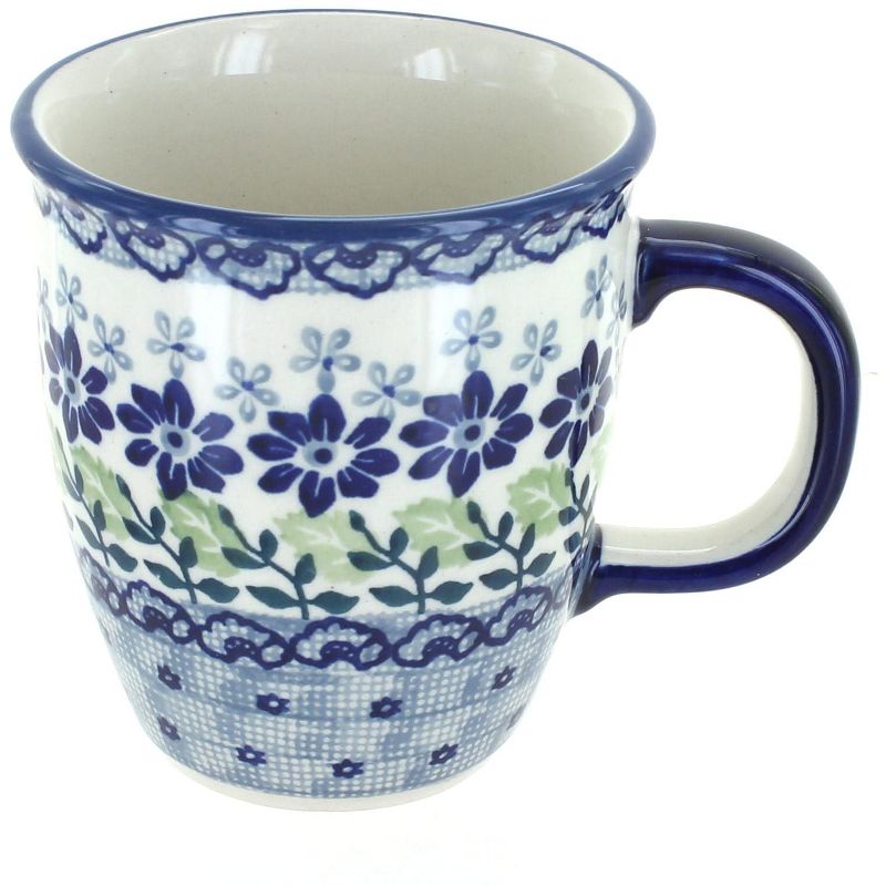 Blue Rose Polish Pottery Manufaktura Coffee Mug, 1 of 3